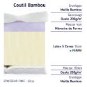 Matelas  200x200 soutien ferme en latex et mousse mémoire