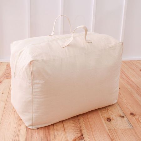 sac de rangement en coton pour couette laine
